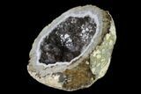 Las Choyas Coconut Geode Half with Quartz & Calcite - Mexico #145850-2